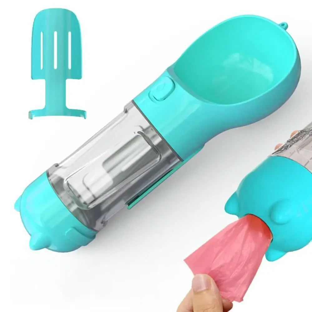 Dispensador Portatil de Agua y Comida para Perros