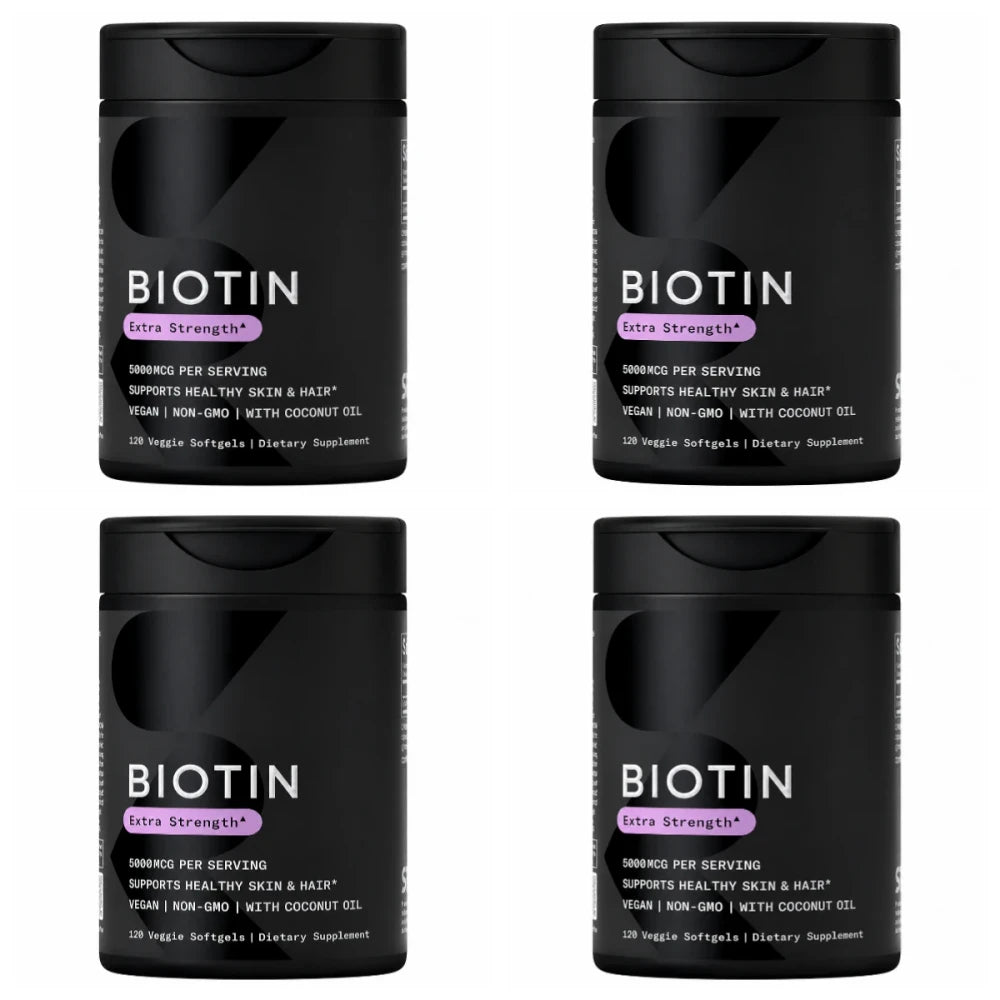 Biotin Softgels con Aceite de Coco