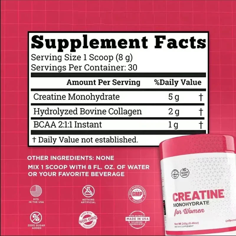 Creatine Monohydrate para Mujeres