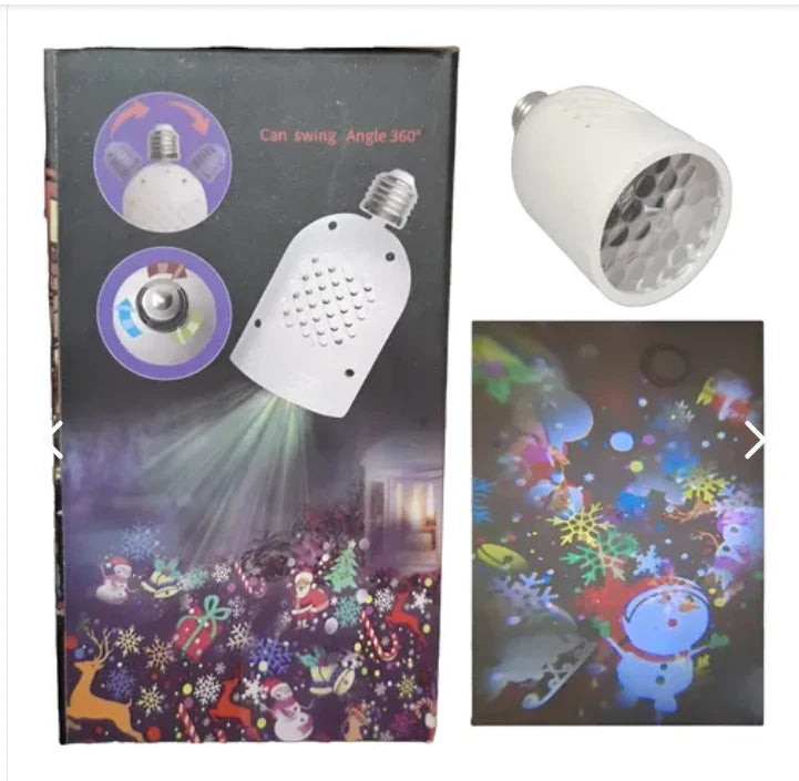 Luz Proyector Navidad Giratoria