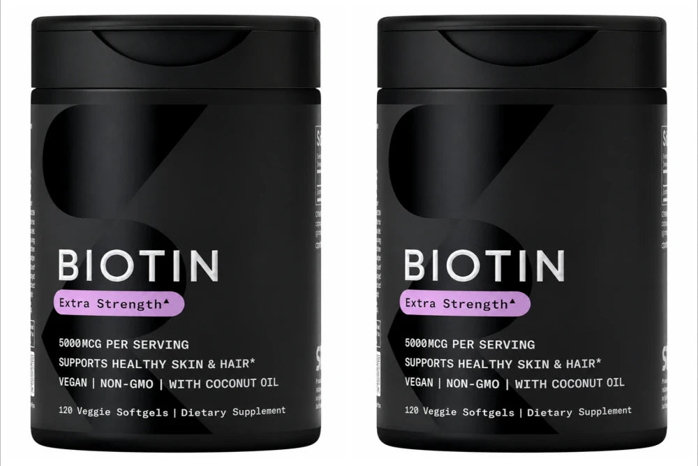 Biotin Softgels con Aceite de Coco