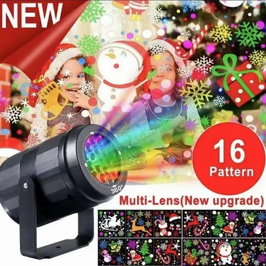 Proyector Navideño de Copos de Nieve