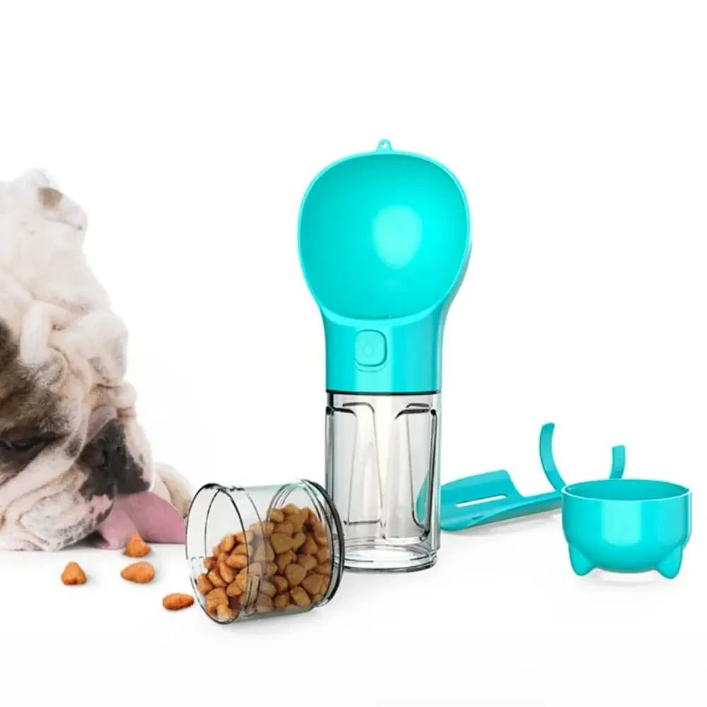 Dispensador Portatil de Agua y Comida para Perros