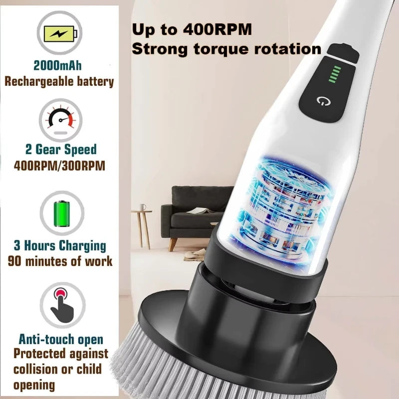 Cepillo de Limpieza Eléctrico Inalámbrico