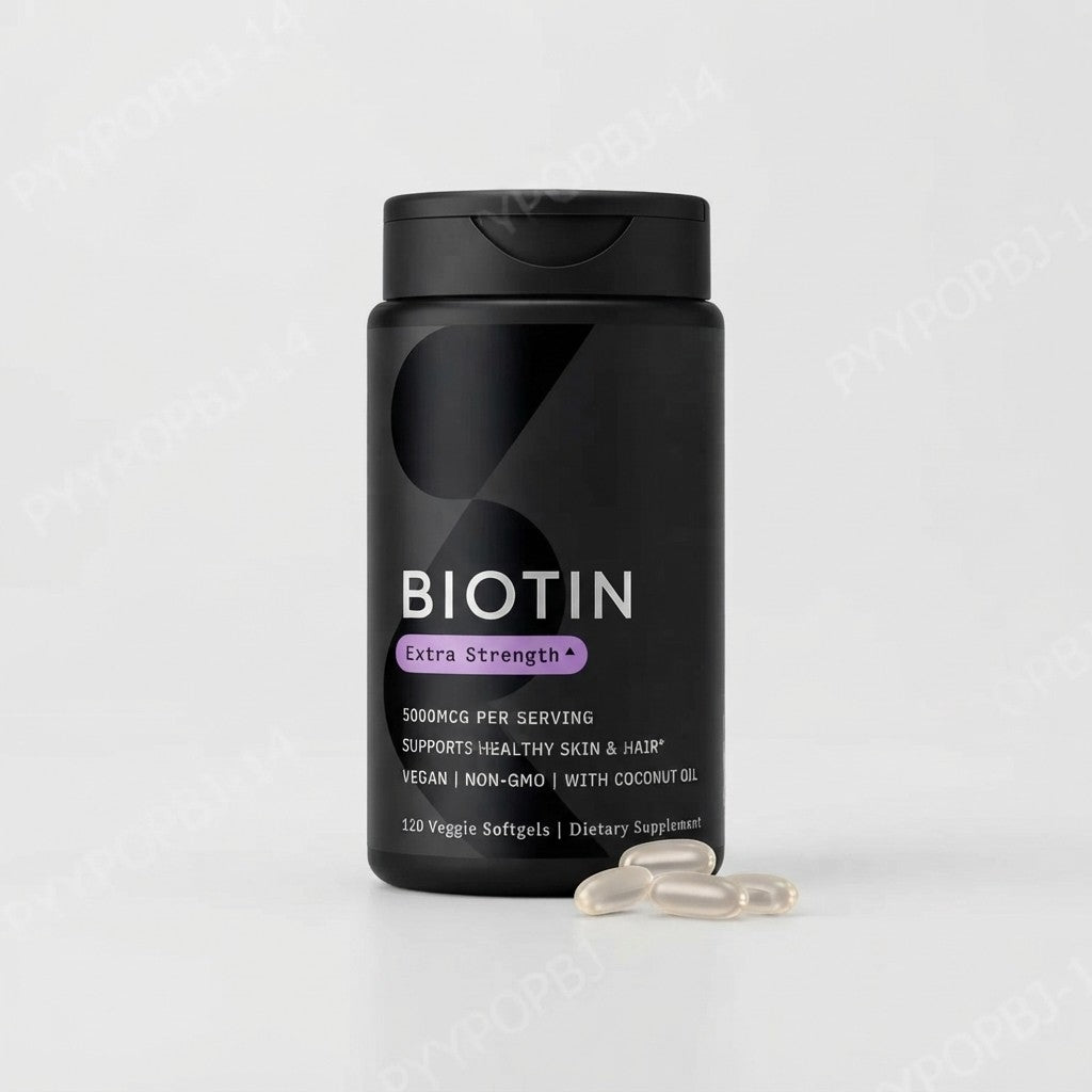 Biotin Softgels con Aceite de Coco