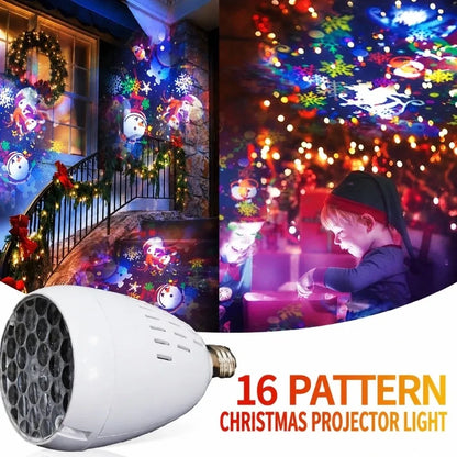 Luz Proyector Navidad Giratoria