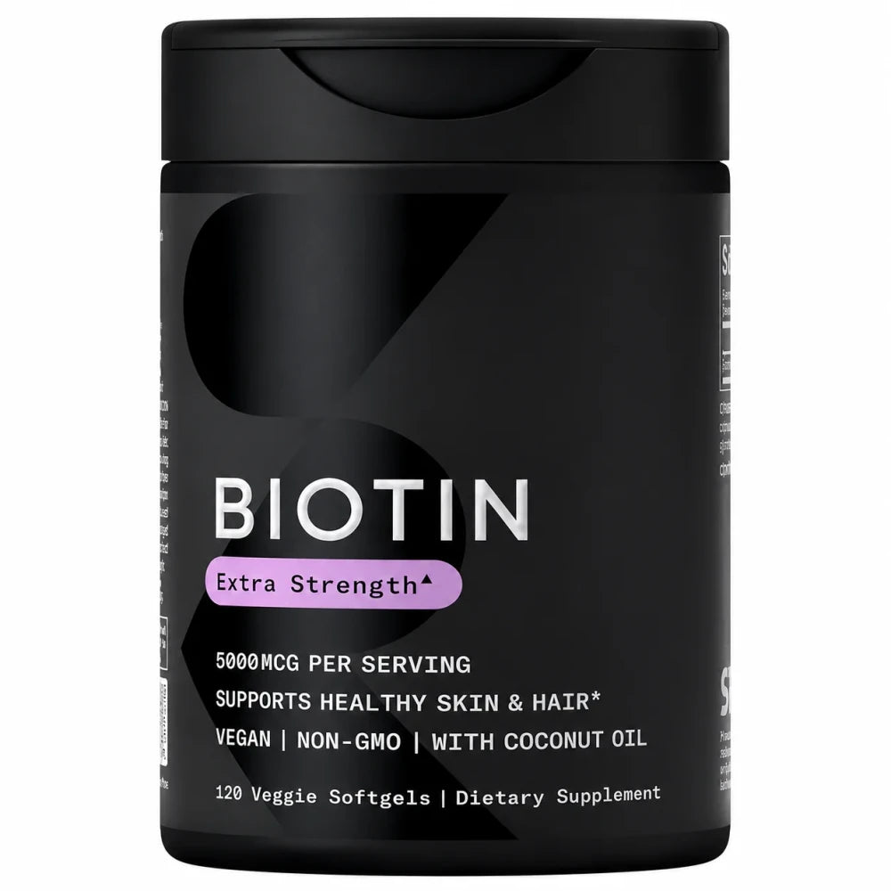 Biotin Softgels con Aceite de Coco