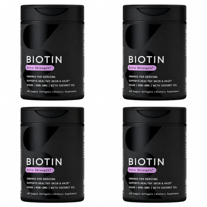 Biotin Softgels con Aceite de Coco