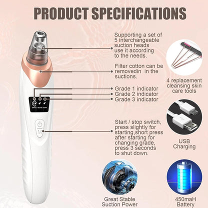 Extractor Eléctrico Puntos Negros Poros
