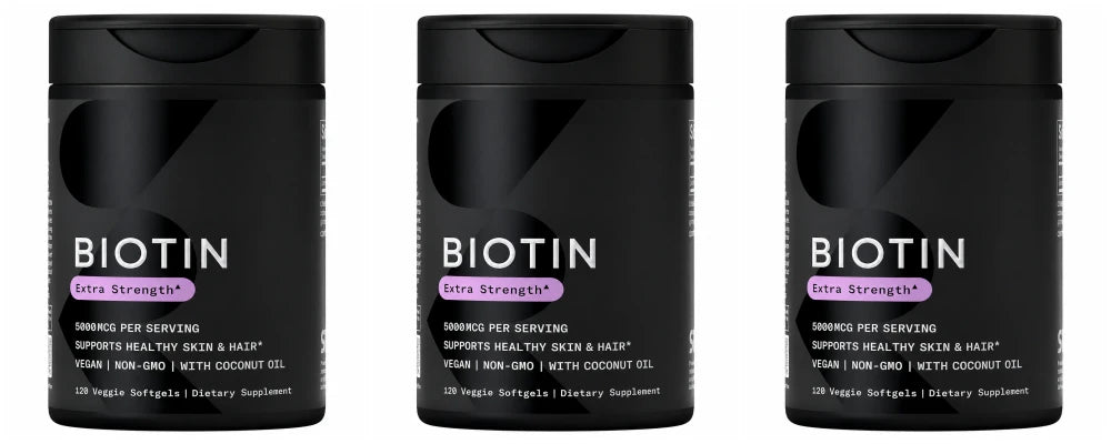 Biotin Softgels con Aceite de Coco