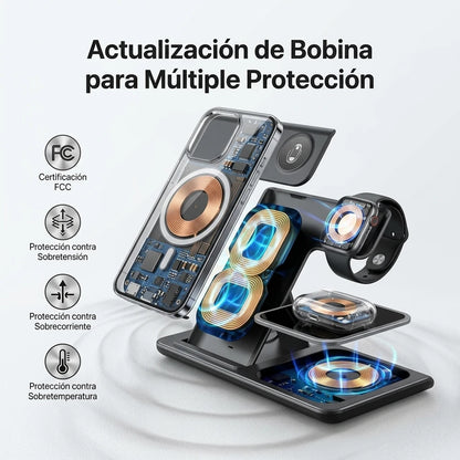 Cargador Inalambrico Magnetico Plegable