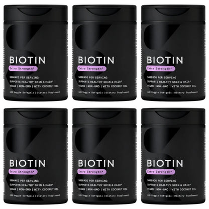 Biotin Softgels con Aceite de Coco